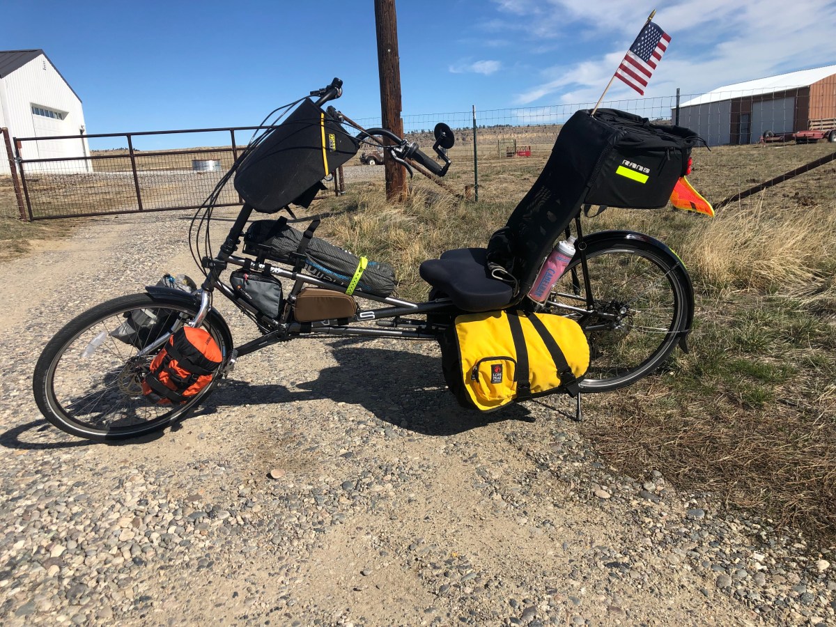 Recumbent touring.